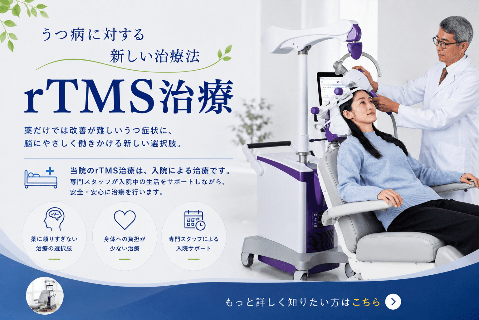 rTMS治療について rTMS治療について